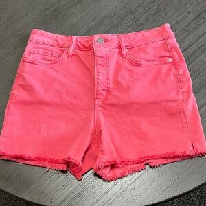Vibrant Pink Women's Denim Shorts